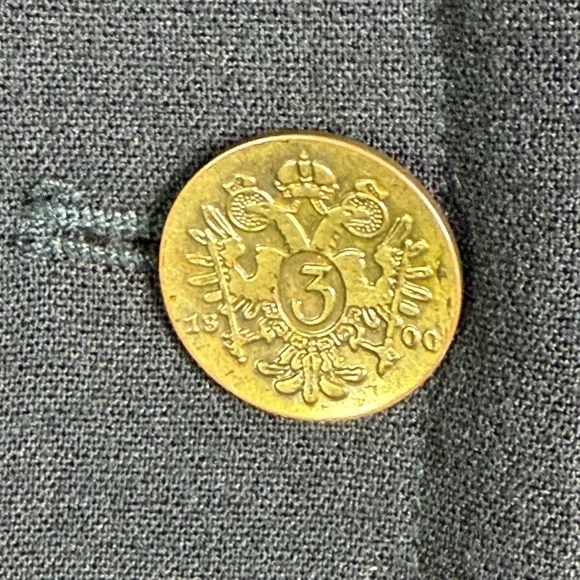 Early Cabi Women’s Made in USA Black Gold Button Blazer Quiet Luxury Y2K Sz 12 - Picture 5 of 11